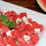 Zomers slaatje met watermeloen en feta